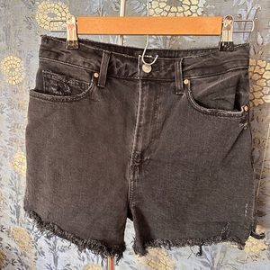 NWOT PAIGE BLACK DENIM SHORTS